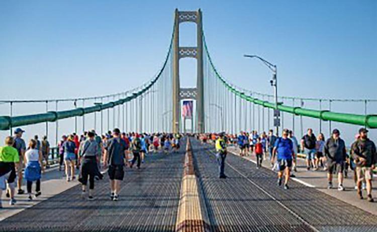 MACKINAC BRIDGE CLOSED LABOR DAY MORNING