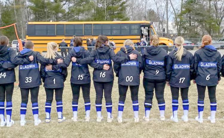 Gladwin Varsity Softball girls say “Thank you!”
