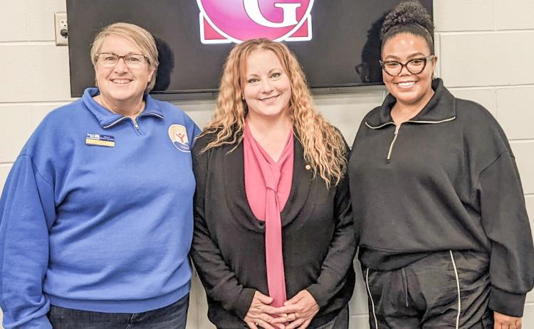 Pictured are, left to right: Lori Nevill, Sarah Kile, and Kaylynn Laidlaw.