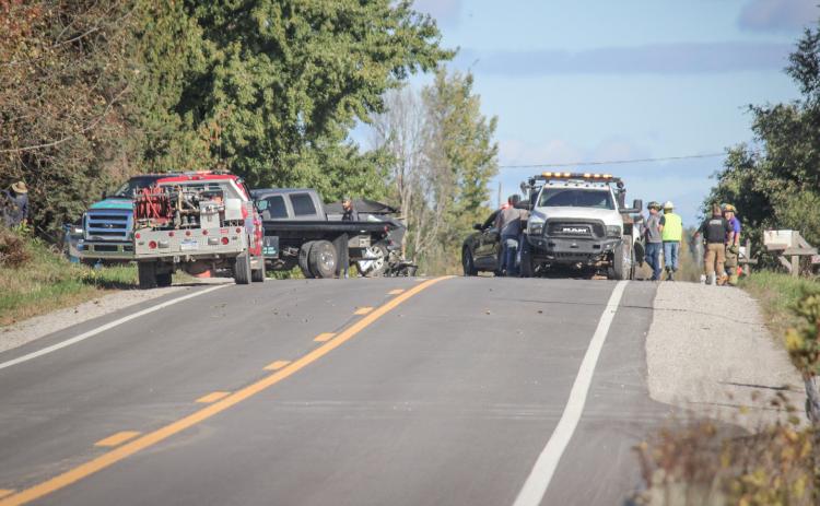 Two vehicle collision on M-18