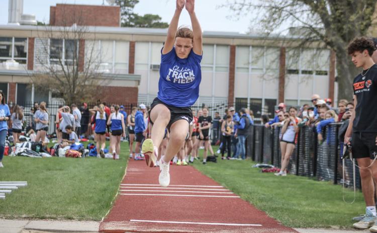 GJHS GIRLS TRACK COMPETED AT ALMA COLLEGE