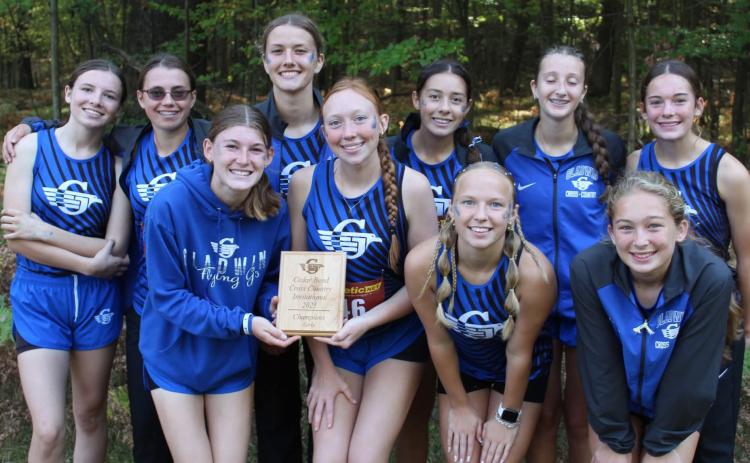 The Gladwin girls’ cross country team enjoyed a dominating performance at Saturday’s Cedar Bend Invitational at the Gladwin County Recreation Area.