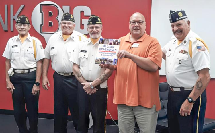 Gladwin American Legion, Post 171, presented “100 Cities, 100 Memorials” to the Gladwin County District Library. GLADWIN COUNTY