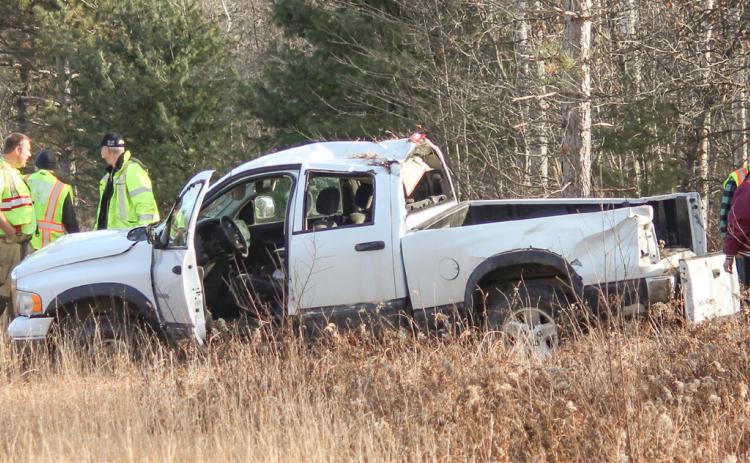 VEHICLE ROLLOVER IN GRIM TOWNSHIP