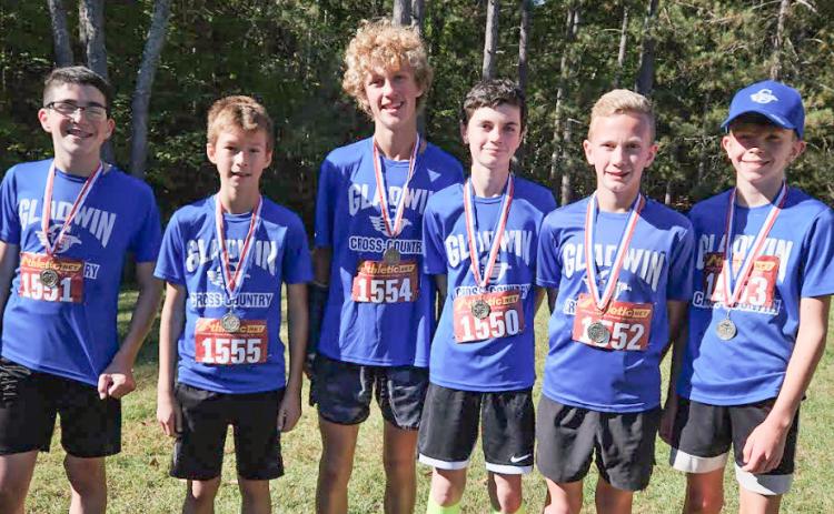 Gladwin Junior High School medal winners from the Cedar Bend Invite.