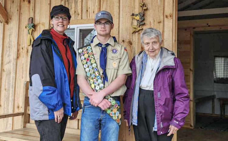 Eagle Scout Dylan Moore makes improvements to Nau Cabin