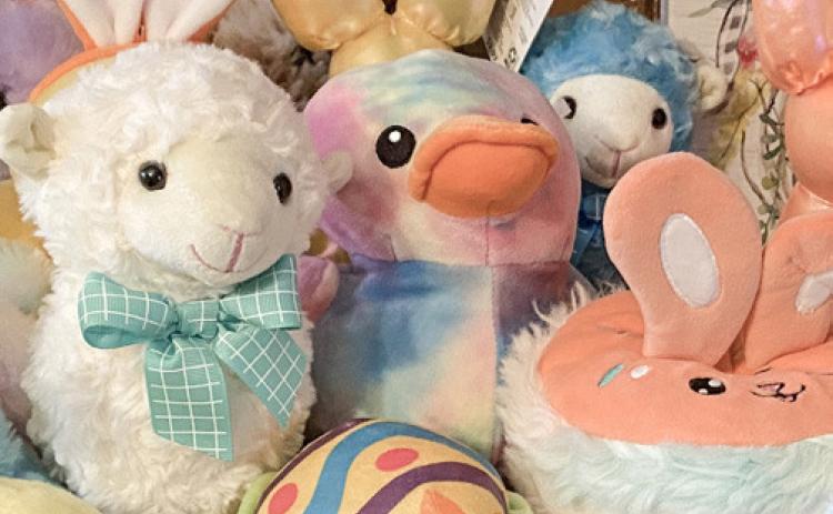 Shown here are plush animals the SFF donated to this years Gladwin County Easter Egg Hunt.