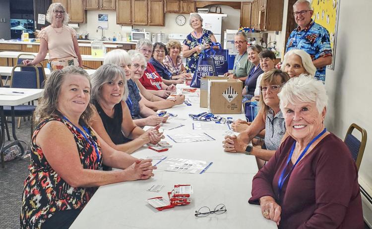 On July 28, 2025, members of MARSP – Gladwin County Chapter participated in a work bee to attach MARSP business cards and chapter contact information to candy bars for distribution to staff at Beaverton and Gladwin Schools on the staff’s first day of school.