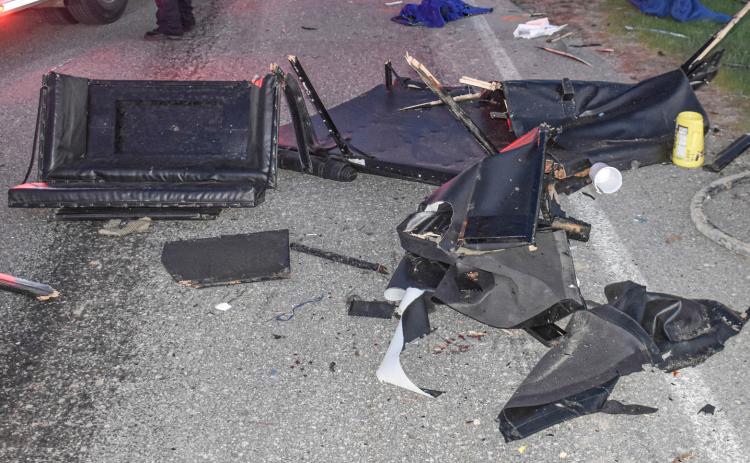 Car versus buggy accident on Bard Road
