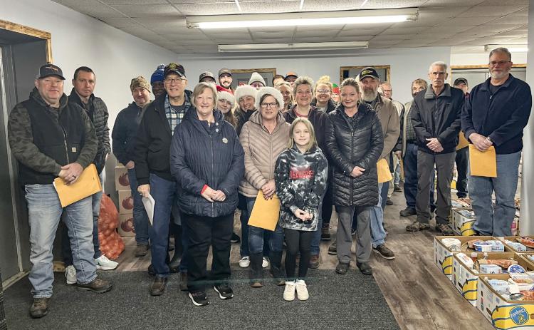 Volunteers from the Gladwin Goodfellows distributed food to 100 families on December 16, 2023. The Gladwin Goodfellows have been holding their food distribution event since the 1930’s, with many of the members being the second generation of the original group. The donated food, provided by the community, was purchased locally and was received gratefully by families.