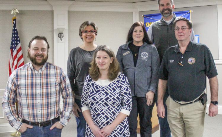 Pictured from left to right are Cory Barz, Angela Bigham, Carrie Will, Karen Moore, Dave Pettersch, and Ken Roberts at the first Legislative Breakfast of the series.