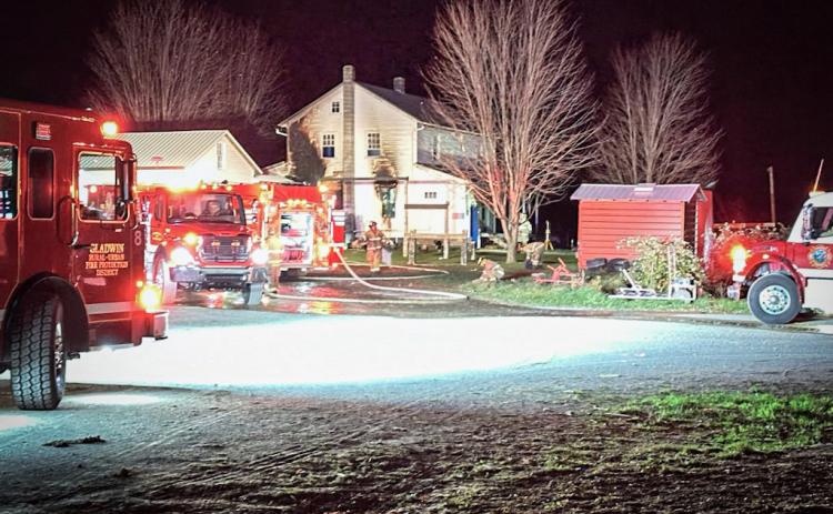 Early morning fire devastates house
