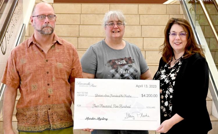 Pictured left to right: Alan Hawley, GAFT; Yvette Keast, GAFT; and Stacy Plude, Riverwalk Place Operations Director.