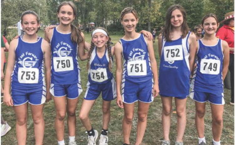 Gladwin Junior High girls cross country team LAKE