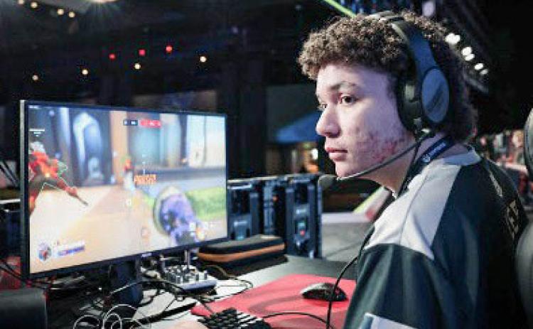Pictured is Joseph “Lep” Cambriani, one of five Northwood Esports studentathletes who will be competing in the 2025 Esports World Cup in Saudi Arabia, at the 2025 Collegiate Esports Commissioners Cup in Arlington, Texas.