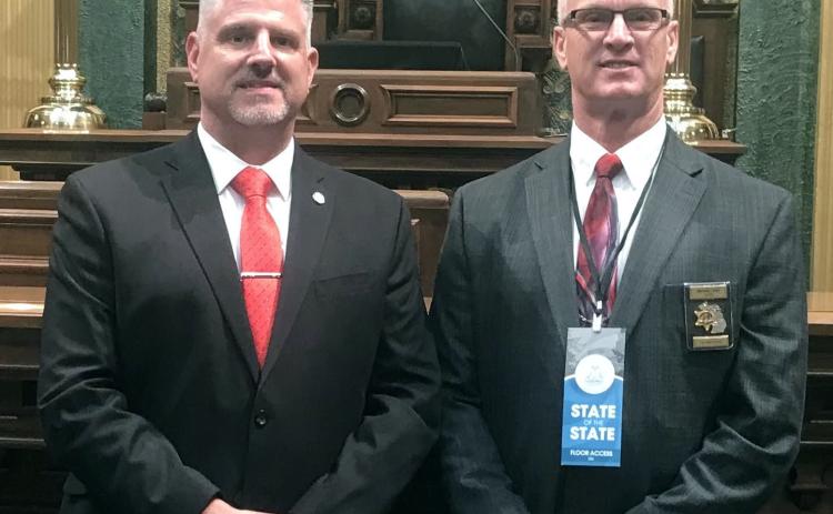 Rep. Hoadley welcomes local sheriff to State of the State address