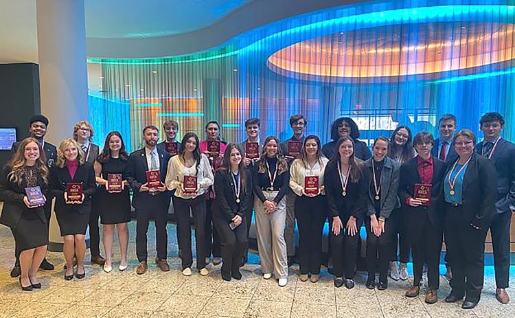 Northwood University DECA members are pictured at a state competition held earlier this month in Kalamazoo.
