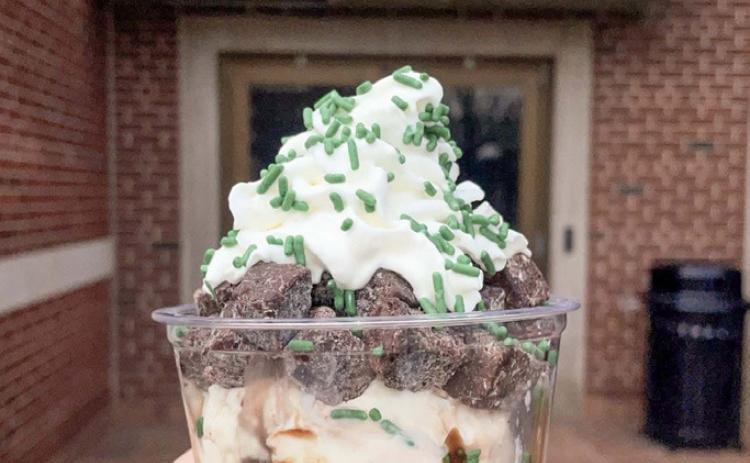 Far Better Parfait, a limited-time offering at the MSU Dairy Store. MSU DAIRY STORE