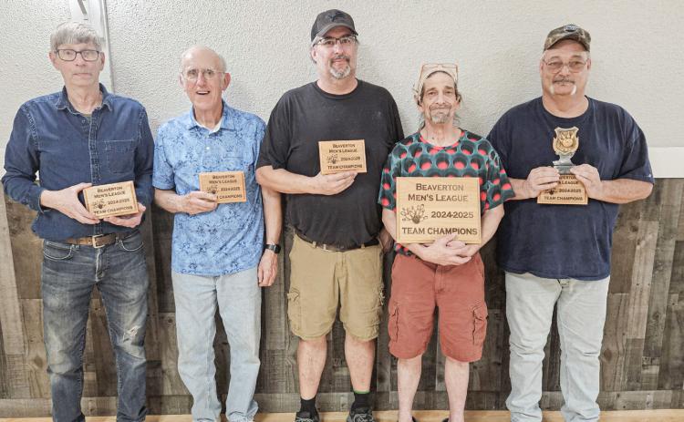 Pictured left to right, We Don’t Care team: Mike Downing, Rodney Claypool, Randal Claypool, Dave Birgel, and Chuck Gifford.