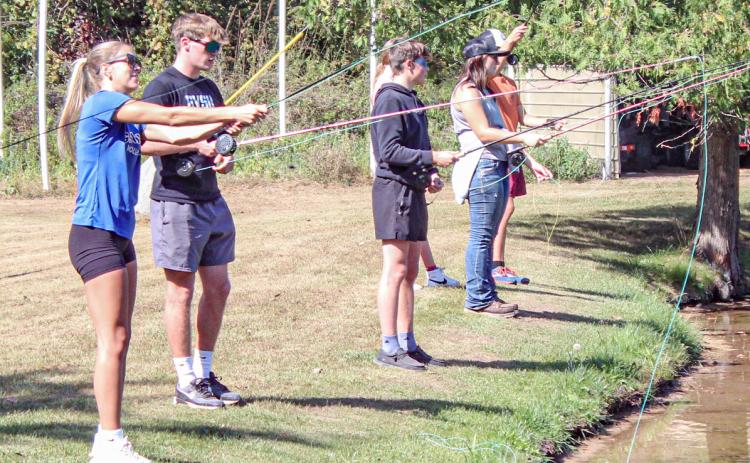 Gladwin Zoology students learn the art of fly fishing