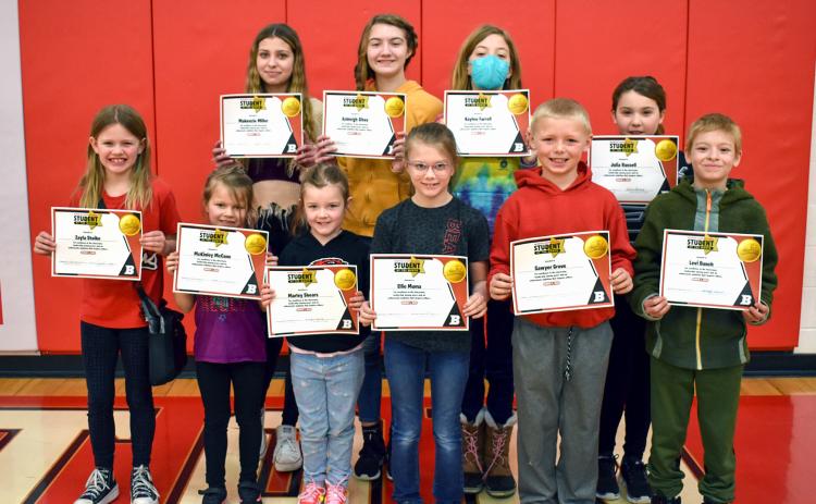Beaverton Elementary School (BES) is proud to announce its Students of the Month for February. BES administration and staff congratulate these students, who were selected by teachers for excellence in the class. Pictured in front row: Zayla Stoike, McKinley McCann, Marley Shears, Ellie Muma, Sawyer Grove and Levi Bunch; back row: Makenzie Miller, Ashleigh Sites, Kaylee Farrell and Julia Russell.