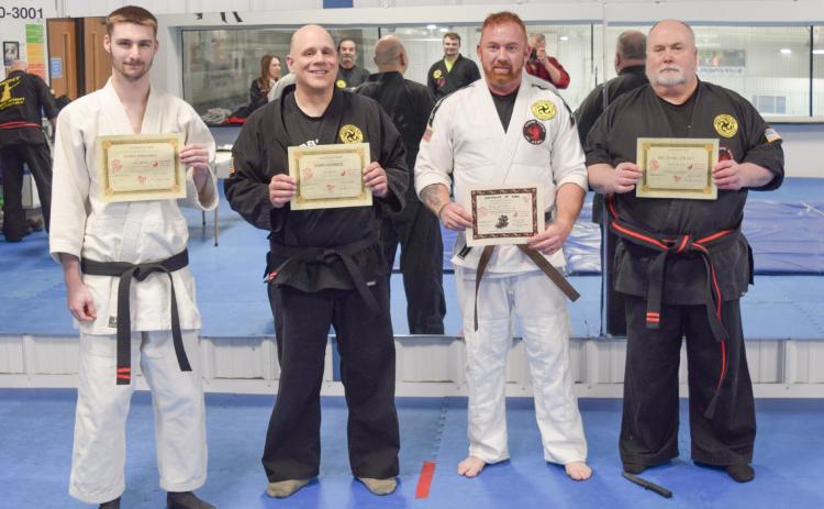 Pictured from left to right: Avery Pirosko, George Goemaere, Brian Klawiter, and Richard Pratt.