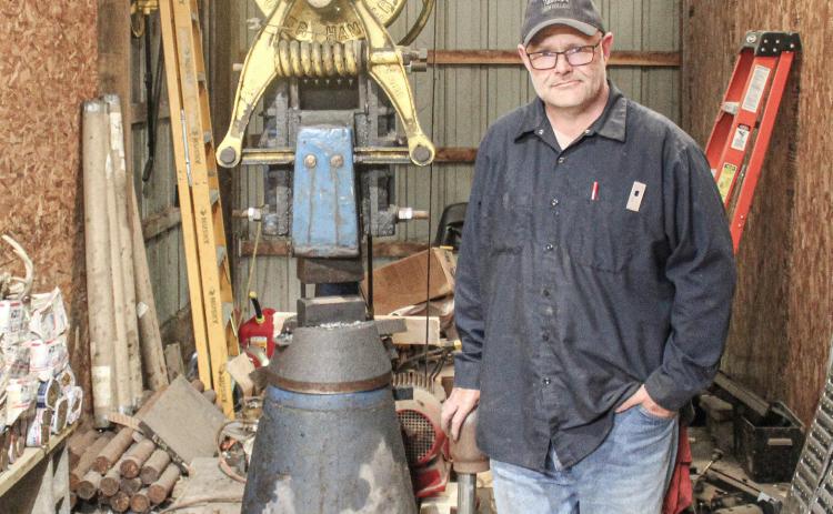 Mike Malosh’s hobby is forging custom knives