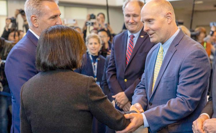 Congressman John Moolenaar meeting President Tsai Ing-wen of Taiwan on Wednesday, April 5 in Simi Valley, California.