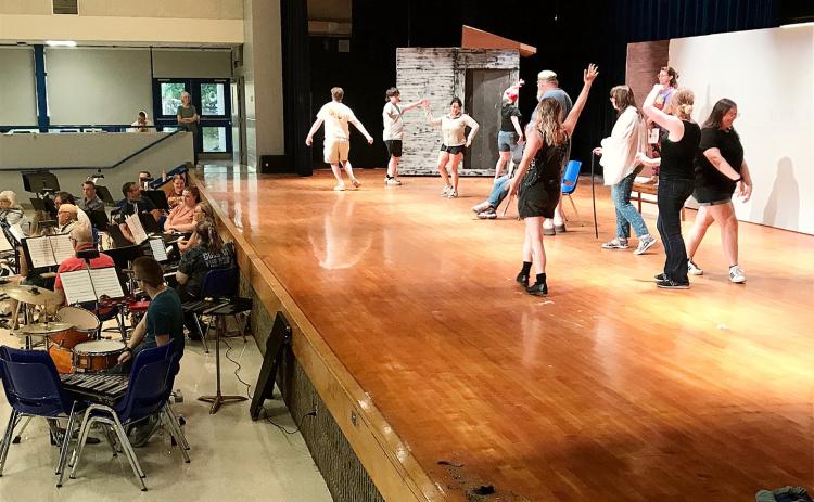 Pictured is a GAFT Fiddler On The Roof rehearsal from last week.