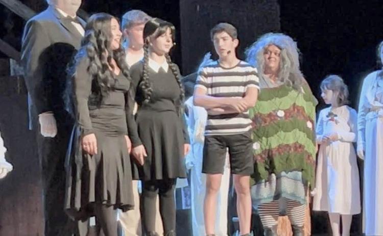 Final scene in Act One of The Addams Family Musical, “Full Disclosure.”