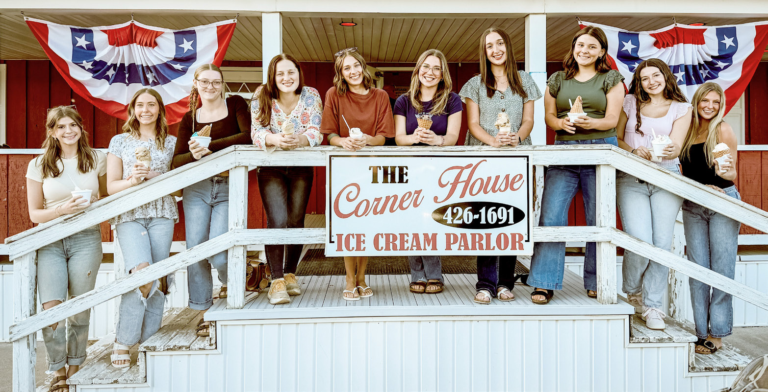 Pictured left to right are: Sayde Woodruff, Brenna Randle, Freya Wood, Audrey Andrist, Bree Visser, Audrey Schmidt, Jordyn Schultz, Isabelle Dodman, Ansley Mausolf, and Braylin Orton.