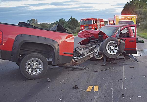 Pictured is the 2010 Chevrolet Silverado involved in the accident.