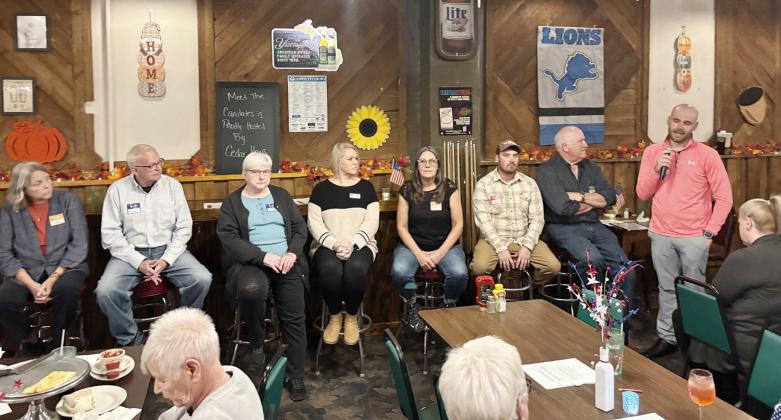 Gladwin City Council and Mayoral candidates were at Cedar Haus Oct. 21 to receive questions from city residents.