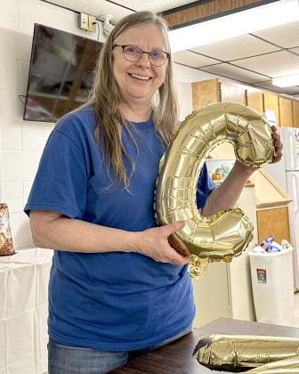 Coral Beth Rowley at her retirement party on April 6, 2023. Rowley will officially retire from MSU Extension in early May after 25 years.