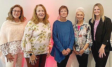 The 2026 Bra-La-La Planning Committee members (from left to right) Patti Regnery, Jaye Smith, Linda Lay, Daureen Pisano and Kelsey Killinger, are hard at work preparing for the 2026 Bra-La-La fundraiser.
