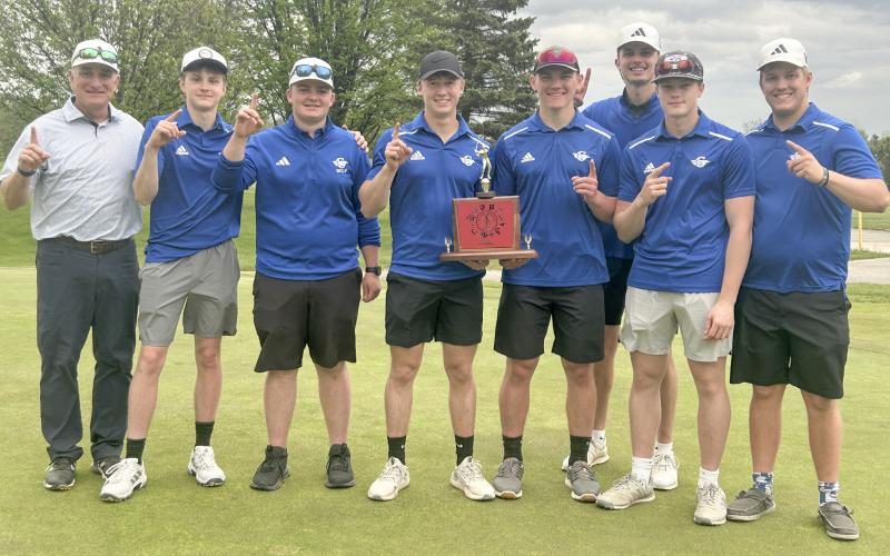 The Gladwin golf team and coaches let the world know who is No. 1 in the Jack Pine conference after clinching the championship last week at Sugar Springs.