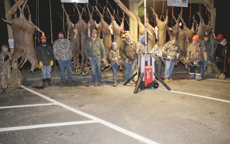 Buck poles in Gladwin County