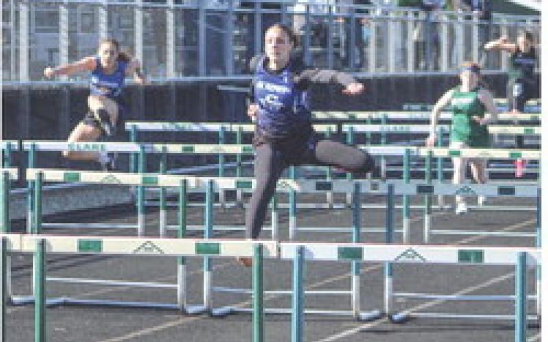 Gladwin’s Ava Gary raced off with school records in both the 100 and 300 hurdles last week.