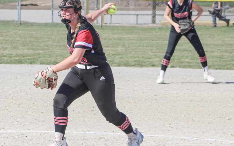Beaverton’s Brooke Remer pitched the Beavers to two victories in a doubleheader sweep of visiting Blanchard Montabella last Wednesday.