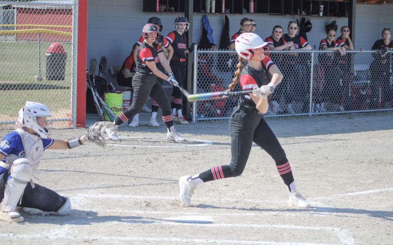 Bryar Pollard provided the three-run homers in a doubleheader sweep of Blanchard Montabella for the Beaverton softball team last week.