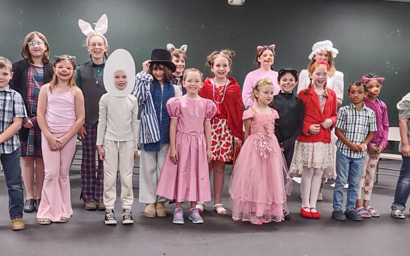 Pictured are GAFT summer theater workshop participants.