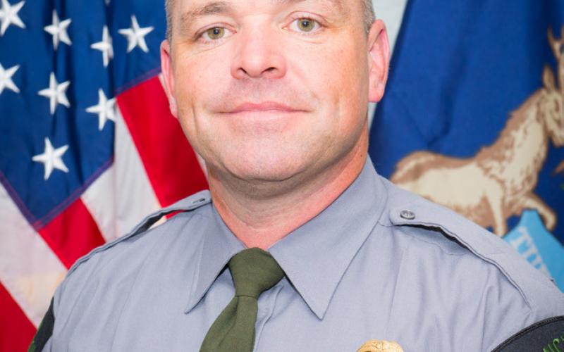 Conservation Officer Jeff Ginn spent about 20 minutes in the water while helping to rescue a 21-yearold Grant man off Blanch Lake in Newaygo County.