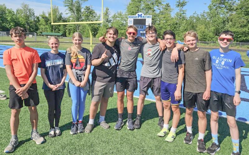 The Gladwin Junior High School qualifiers. Thank you to the Meridian coaches who let us continue practices at their facilities.