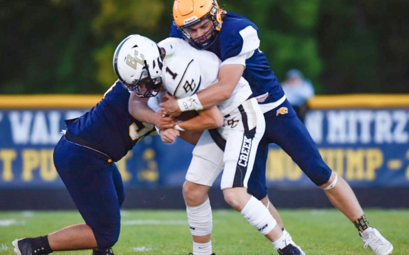 Standish-Sterling had a shot at wrapping up the first victory of the season, but visiting Bullock Creek took the game into overtime and won it 20-13.
