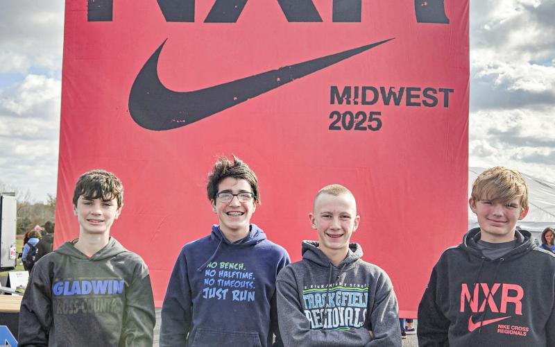 Pictured left to right: Ivan Christensen, Garrison Farley, Jonah Griffiths, and Nathan Muma.