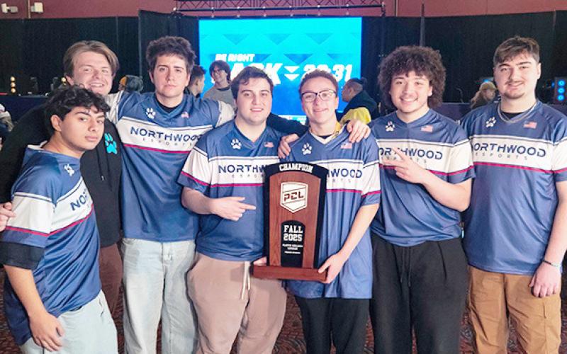 Northwood University’s victorious Overwatch team.