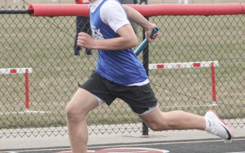 Gladwin ran away with wins in all four relays Friday at the Dust the Rust middle school track meet at Beaverton.