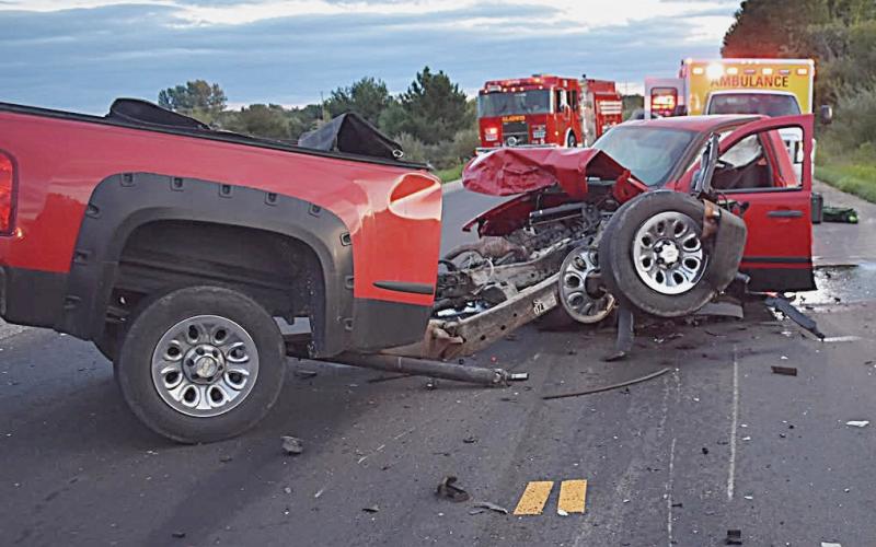 Pictured is the 2010 Chevrolet Silverado involved in the accident.