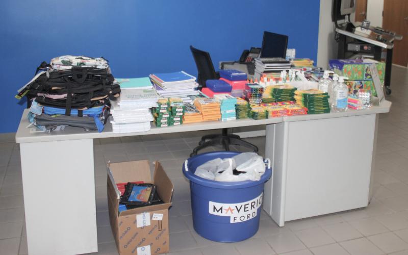 In preparation for the upcoming school year, Maverick Ford car dealership, located at 1435 W. Cedar Ave., held their annual “Back to School School” Supplies Drive. The drive gives students heading into the 2023/2024 school year new pencils, backpacks, and many other things needed in the classroom. “There’s no better investment in our future than with our kids,” the Maverick Ford Facebook page posted about the drive.