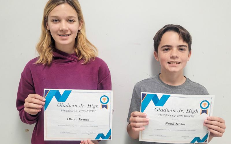 Olivia Evans and Noah Halm